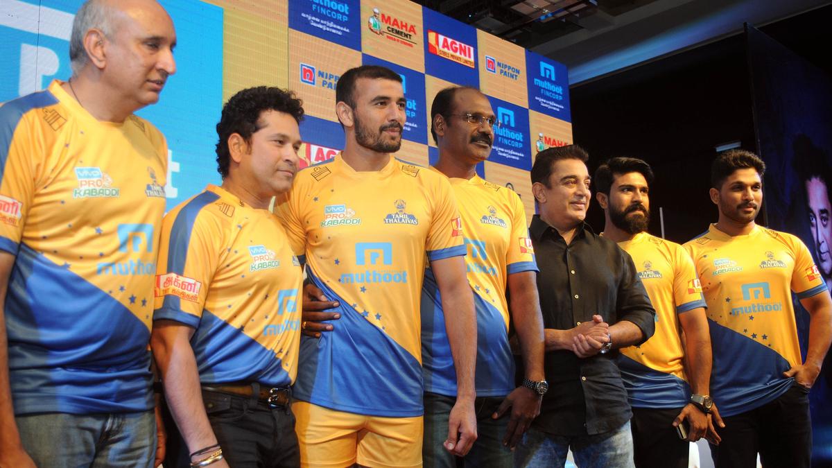 PKL Tendulkar unveils Tamil Thalaivas' jersey Sportstar
